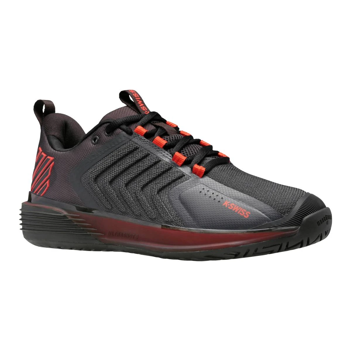K-Swiss Ultrashot 3 Men's Tennis Shoe (Asphalt/Black/Orange) 7 K-Swiss Ultrashot 3 Men's Tennis Shoe (Asphalt/Black/Orange) - Image 5