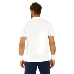 Lotto Men's Squadra Polo (Brilliant White) 7 Lotto Men's Squadra Polo (Brilliant White) -YONEX Store 210376 07R 02