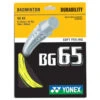 Yonex BG 65 Badminton String (Yellow) -YONEX Store BG65Yellow