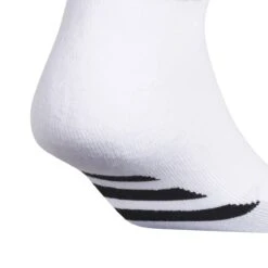 Adidas Men's Cushioned Low-Cut Socks (White) -YONEX Store CL5685 2 HARDWARE Photography DetailView1 white