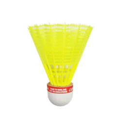 Carlton F2 Nylon Badminton Shuttlecocks (Yellow) (Red Cap) -YONEX Store Carlton F2 Badminton Shuttle Yellow Red Cap Single