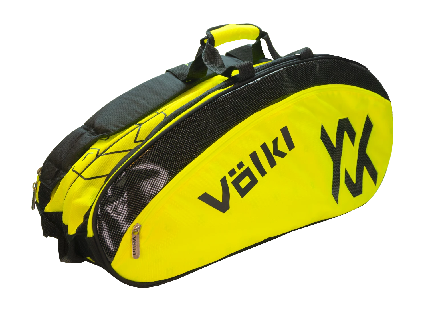 Volkl Tour Combi 6 Pack Racquet Bag (Neon Yellow/Black) 3 Volkl Tour Combi 6 Pack Racquet Bag (Neon Yellow/Black)