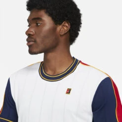 Nike Men's Dri-FIT NYC Slam Top (White/University Red/Binary Blue) 8 Nike Men's Dri-FIT NYC Slam Top (White/University Red/Binary Blue) -YONEX Store DA4329 100 PHSYM001 3144