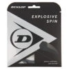 Dunlop Explosive Spin 17/1.25 Tennis String (Black) -YONEX Store DT20 10299193 EXPLOSIVE SPIN BLACK 12M SET FRONT JPG