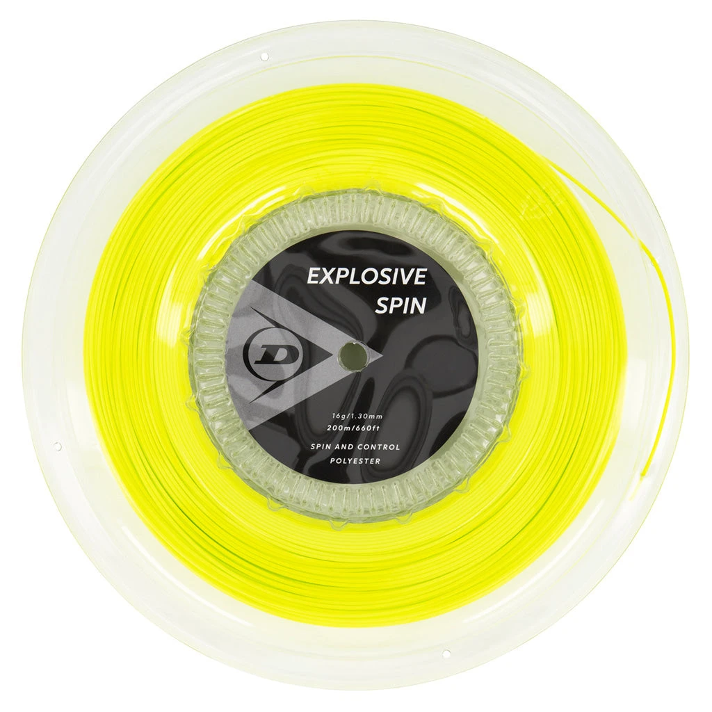 Dunlop Explosive Spin 16/1.30 Tennis String Reel (Yellow) 3 Dunlop Explosive Spin 16/1.30 Tennis String Reel (Yellow)