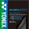 Yonex BG Exbolt 63 Badminton String (Black) 2 Yonex BG Exbolt 63 Badminton String (Black) -YONEX Store EXBOLT63black