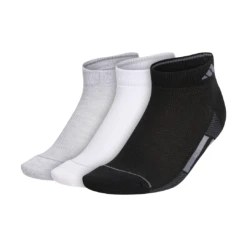 Adidas Women's Superlite Low-Cut Socks (Black/White/Grey)