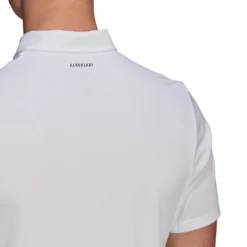 Adidas Men's Club 3 Stripes Polo (White/Black) 16 Adidas Men's Club 3 Stripes Polo (White/Black) -YONEX Store GL5416 APP on model detail 2 white