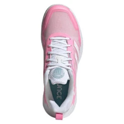 Adidas Defiant Speed Women's Tennis Shoe (Pink/White) -YONEX Store GV9529 3 FOOTWEAR Photography TopPortraitView transparent