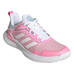Adidas Defiant Speed Women's Tennis Shoe (Pink/White) -YONEX Store GV9529 6 FOOTWEAR Photography FrontLateralTopView transparent
