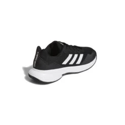 Adidas GameCourt 2 Men's Tennis Shoe (Black/White) -YONEX Store GW2990 7 FOOTWEAR Photography BackLateralTopView white