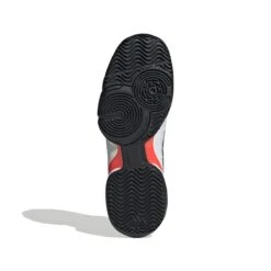 Adidas Barricade Junior Tennis Shoe (White/Black/Red) -YONEX Store GW2996 4 FOOTWEAR Photography BottomView white