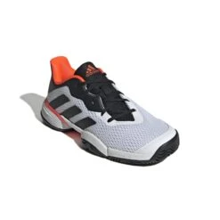 Adidas Barricade Junior Tennis Shoe (White/Black/Red) -YONEX Store GW2996 6 FOOTWEAR Photography FrontLateralTopView white
