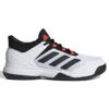 Adidas Ubersonic 4 Junior Tennis Shoe (White/Black/Red) -YONEX Store GW2997 1 FOOTWEAR Photography SideLateralCenterView white