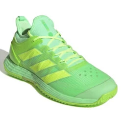 Adidas Adizero Ubersonic 4 Men's Tennis Shoe (Beam Green/Signal Green) -YONEX Store GW6793 6 FOOTWEAR Photography FrontLateralTopView white