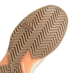 Adidas Adizero Ubersonic 4 Parley Women's Tennis Shoes (White/Beam Orange) -YONEX Store GX9624 8 FOOTWEAR Photography DetailView1 white