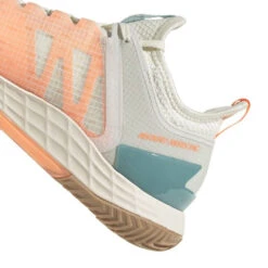 Adidas Adizero Ubersonic 4 Parley Women's Tennis Shoes (White/Beam Orange) -YONEX Store GX9624 9 FOOTWEAR Photography DetailView2 white