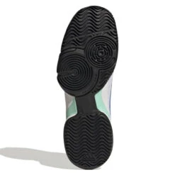 Adidas Barricade Junior Tennis Shoe (White/Blue) -YONEX Store GY4017 3 FOOTWEAR Photography BottomView white