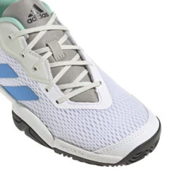 Adidas Barricade Junior Tennis Shoe (White/Blue) -YONEX Store GY4017 7 FOOTWEAR Photography DetailView1 white
