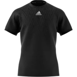 Adidas Men's Tennis Primeblue Freelift Top (Black/White) -YONEX Store H50265 APP virtual front white