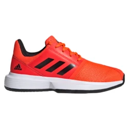 Adidas CourtJam XJ Junior Tennis Shoe (Solar Red/Black/White)