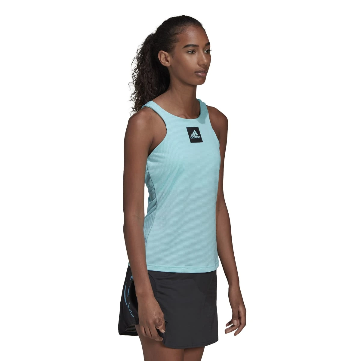 Adidas Women's Primeblue Heat.Rdy Tennis Y-Tank Top (Blue/Black) 7 Adidas Women's Primeblue Heat.Rdy Tennis Y-Tank Top (Blue/Black) - Image 5