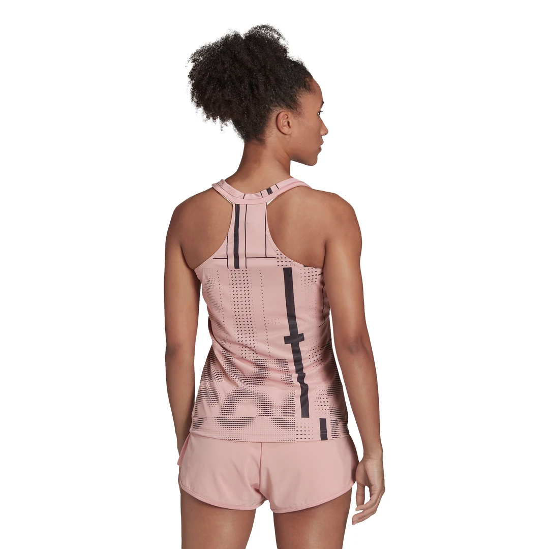 Adidas Women's Club Tennis Graphic Tank Top (Wonder Mauve/Black) 5 Adidas Women's Club Tennis Graphic Tank Top (Wonder Mauve/Black) - Image 3