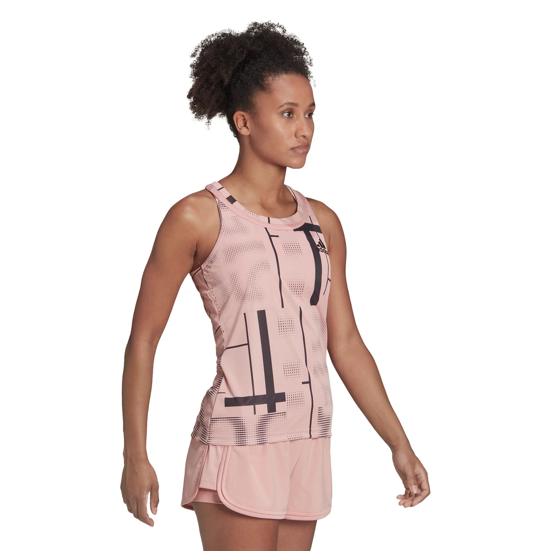 Adidas Women's Club Tennis Graphic Tank Top (Wonder Mauve/Black) 6 Adidas Women's Club Tennis Graphic Tank Top (Wonder Mauve/Black) - Image 4