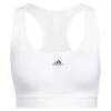 Adidas Women's Powerreact Training Medium Support Bra (White) -YONEX Store HC7849 2 APPAREL Photography FrontCenterView transparent