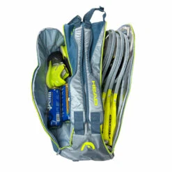 Head Tour Team Extreme Supercombi 9 Pack Racquet Bag (Yellow/Grey) -YONEX Store HEAD Extreme Supercombi Grey Yellow 6