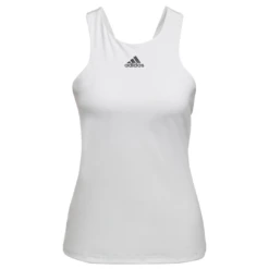 Adidas Women's Tennis Y-Tank Top (White) -YONEX Store HF0842 APP photo front center white