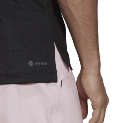 Adidas Men's US Series Top (Black) -YONEX Store HH9472 10 APPAREL OnModel DetailView3 transparent