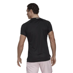 Adidas Men's US Series Top (Black) -YONEX Store HH9472 5 APPAREL OnModel BackView transparent