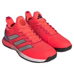 Adidas Adizero Ubersonic 4 Men's Tennis Shoe (Red) -YONEX Store HQ8379 5 FOOTWEAR Photography FrontLateralTopView transparent