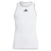 Adidas Girl's Club Tank Top (White) -YONEX Store HS0566 2 APPAREL Photography FrontCenterView transparent