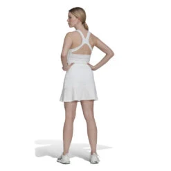 Adidas Women's London Y-Dress (White) -YONEX Store HT5947 5 APPAREL OnModel BackView white