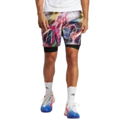 Adidas Men's Melbourne Ergo Short (Black) -YONEX Store HT7212 3 APPAREL OnModel StandardView transparent