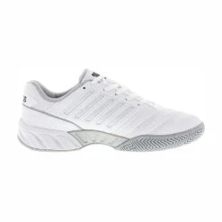 K-Swiss BigShot Light 4 Men's Tennis Shoe (White/Black) -YONEX Store K SwissBigShotLight4White3
