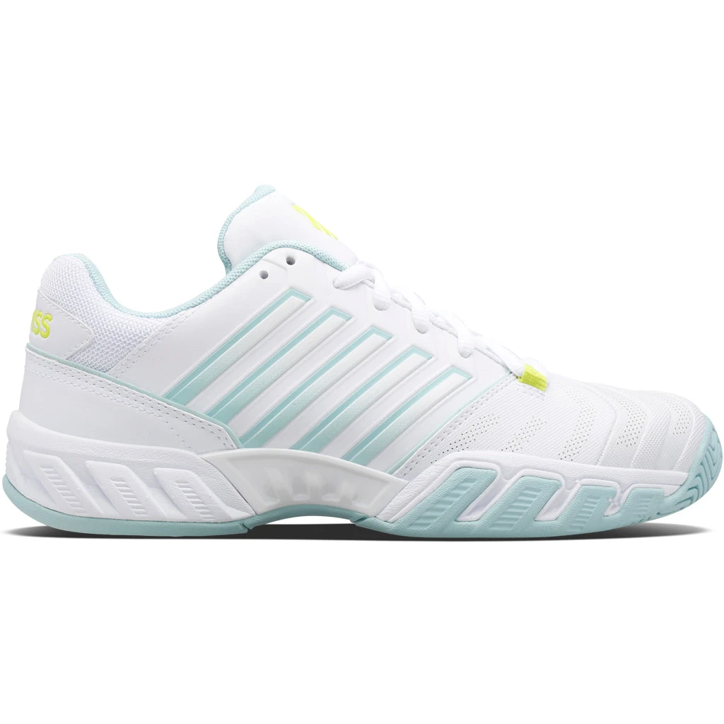 K-Swiss BigShot Light 4 Women's Tennis Shoe (White/Icy Morn) 3 K-Swiss BigShot Light 4 Women's Tennis Shoe (White/Icy Morn)