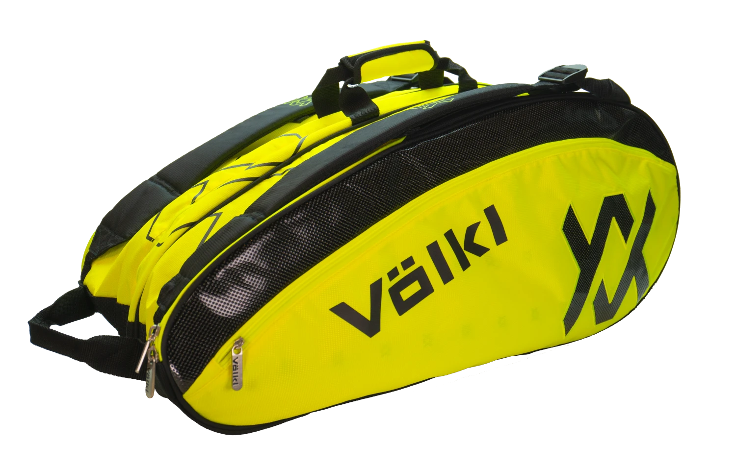 Volkl Tour Mega 9 Pack Racquet Bag (Neon Yellow/Black) 3 Volkl Tour Mega 9 Pack Racquet Bag (Neon Yellow/Black)