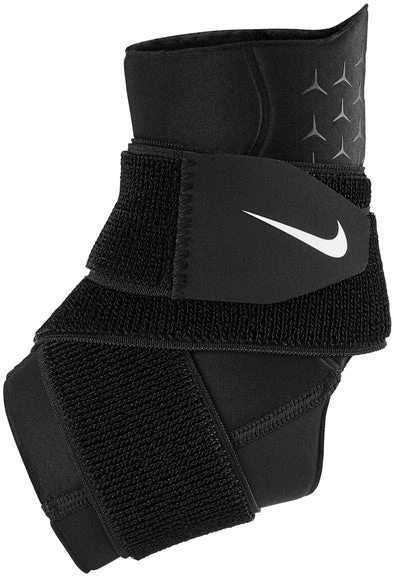 Nike Pro Ankle Sleeve With Strap (Black/White) 3 Nike Pro Ankle Sleeve With Strap (Black/White)