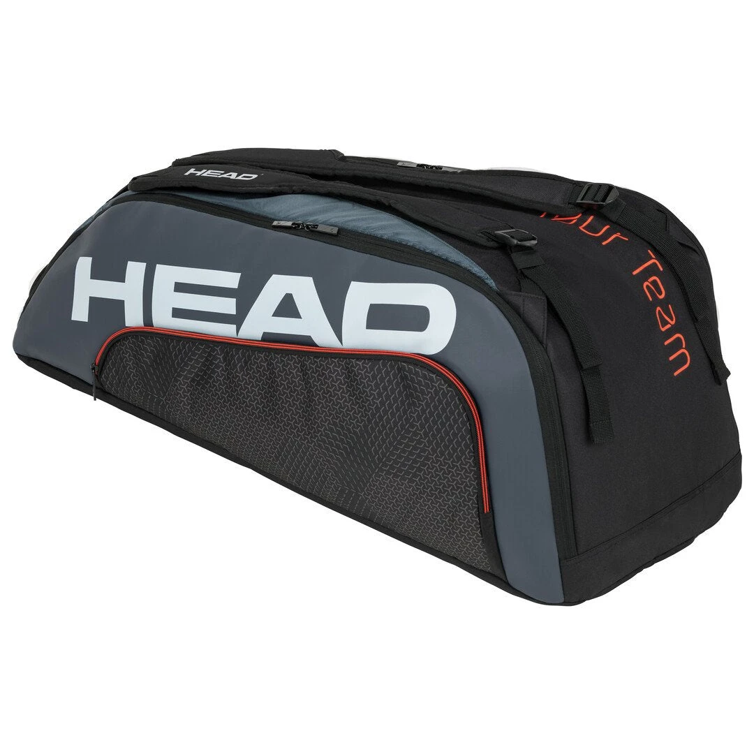 Head Tour Team Supercombi 9 Pack Racquet Bag (Black/Grey) 4 Head Tour Team Supercombi 9 Pack Racquet Bag (Black/Grey) - Image 2