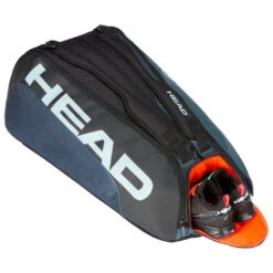 Head Tour Team Monstercombi 12 Pack Racquet Bag (Black/Grey) 8 Head Tour Team Monstercombi 12 Pack Racquet Bag (Black/Grey) -YONEX Store Presentation TourTeam12RMonstercombiblack grey4