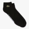 Lacoste Unisex Stretch Cotton Low-Cut Socks (Black/White) -YONEX Store RA4184 258 24