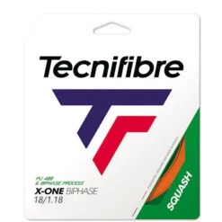 Tecnifibre X-One Biphase 18 Squash String (Orange) Cut From Reel -YONEX Store RG X One Biphase 18 Squash Orange CFRcopy