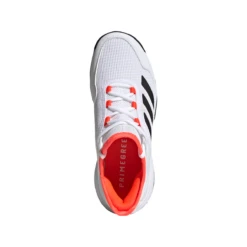 Adidas Ubersonic 4 Junior Tennis Shoe (White/Black/Solar Red) -YONEX Store S23742 FTW photo top portrait white