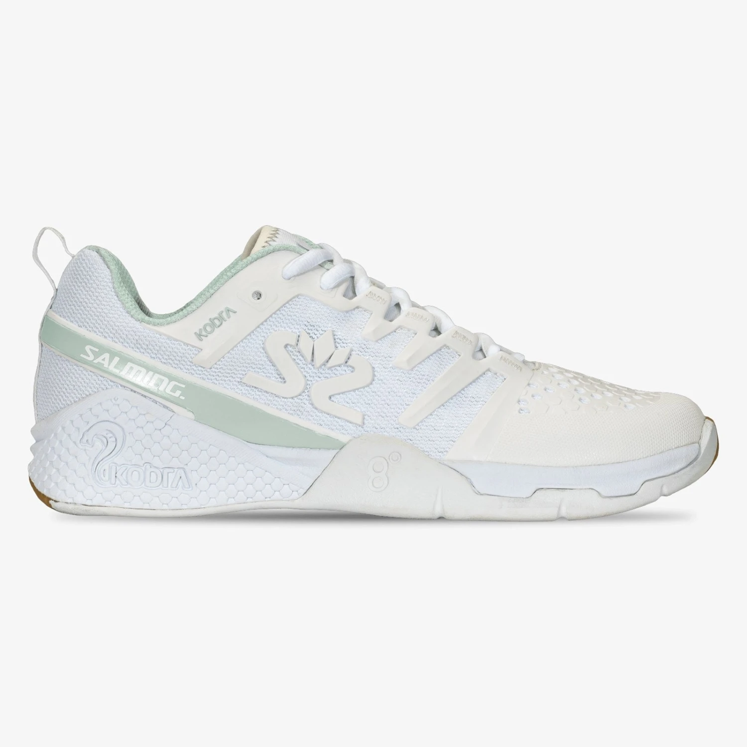 Salming Kobra 3 Women's Indoor Court Shoe (White/Pale Blue) 3 Salming Kobra 3 Women's Indoor Court Shoe (White/Pale Blue)