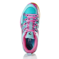 Salming Kobra Women's Indoor Court Shoe (Turquoise/Pink) 8 Salming Kobra Women's Indoor Court Shoe (Turquoise/Pink) -YONEX Store Salming Kobra Women 1237081 6351 03 RacquetGuys