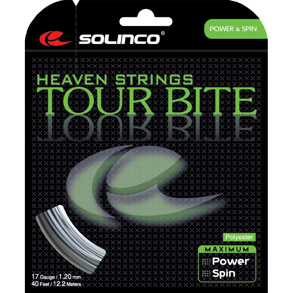 Solinco Tour Bite 17/1.20 Tennis String (Silver) 3 Solinco Tour Bite 17/1.20 Tennis String (Silver)
