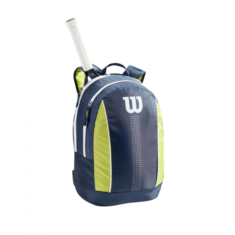 Wilson Junior Racquet Backpack (Navy/White/Green) 4 Wilson Junior Racquet Backpack (Navy/White/Green) - Image 2